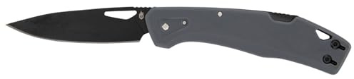 Gerber Taschenmesser mit Gürtelclip, LST, 440A Clip Poin-Edelstahlklinge, Griffschalen aus glasfaserverstärktem Nylon, Klingenlänge: 6,6 cm, Grau, 1074524