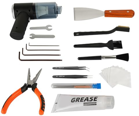 THINCAN Herramientas de limpieza de impresora para la limpieza de la impresora, incluyendo cepillos Pinceles Aguja de acero Cepillos eléctricos y boquillas decorativas Kit de limpieza
