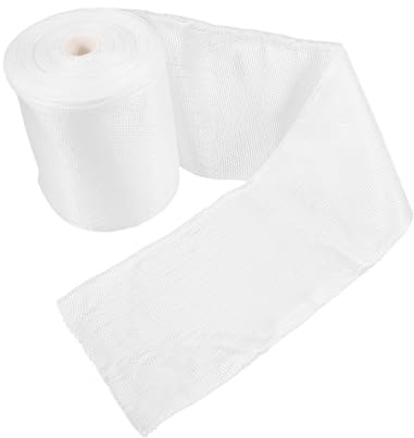 Fiberglass Cloth Strip Roll White Non-adhesive Reinforcement Repair | Woven Fabric Tape, Boats Seams and Moulding, Suitable for Winding Use, Single Roll