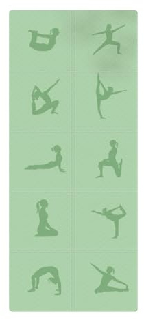 Pliage Voyage Tapis de Yoga Respecte La Peau Comfort Haute EntraîNementtapis de Gymnastique Multi-Usage Portable Tapis de Pilates pour AéRobic Stretching EntraîNement MéDitation(Green)
