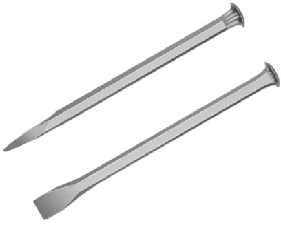 Generic 2 Piezas Cincel para Tallado de Piedra Juego de Cinceles de Albañilería para Corte Preciso en Cemento Capucha de Acero Endurecido Adecuado para, 300MM, Individual