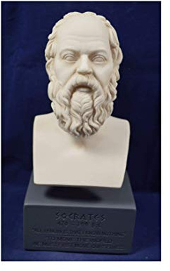 Estia Creations Busto de reproducción del museo filósofo griego antiguo de Sócrates