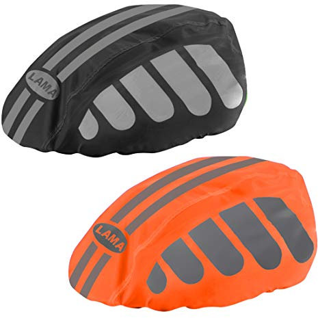 LAMA Fahrradhelm Regenüberzug 2 Stück Wasserdichter Helmüberzug Wasserfester Regenschutz Unisex Regenhülle Helmschutz Helmregenüberzug Helm Regen Abdeckung Regenhaube Mütze Herren Damen Kinder