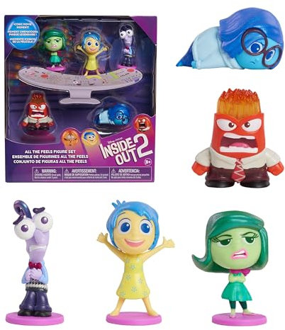 Set di personaggi con le diverse emozioni del film Disney e Pixar Inside Out 2