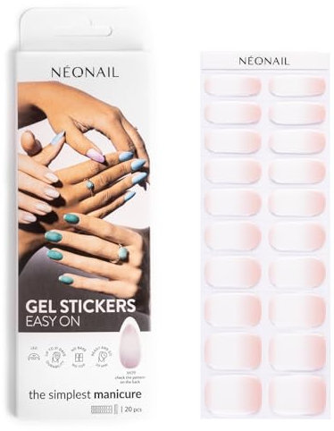 NÉONAIL Nagelfolie UV Härtend - Gel Stickers Easy On - UV Gel Strips - Fingernägel zum Aufkleben - Nagelsticker - Nagellackstreifen - Nagelaufkleber - Aufkleber Nägel - M09