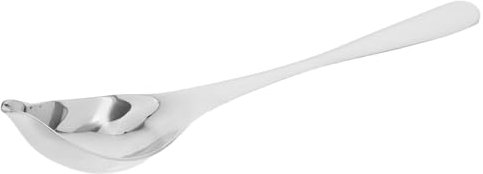 IMIKEYA cucchiaio da salsa in acciaio inossidabile strumento per decorare torte e piatti cucchiaio decorativo per disegno di salsa acciaio inossidabile 304 Argento