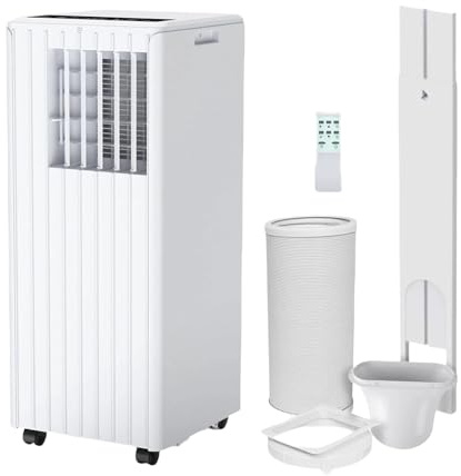 70000 BTU Air Conditioning Unit Portable, 5-in-1 Air Conditioner Cooling, Dehumidifier, Sleep & Quiet Mode, 24H Timer, 2 Fan Speeds, 24H Timer, Low Energy, Remote & Window Kit for Rooms up to 300sq.ft