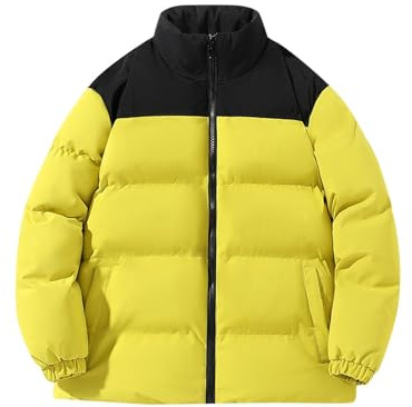 KOG Winterjacke Herren Steppjacke Wintermantel Warme Dufflecoat Daunenjacken Bekleidung Junge Windbreaker Dicke Cordjacke Hoodie Jacke Fahrradmantel Herbst Festival Jacke Baumwolle Trainingsjacke