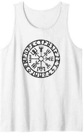 Vegvisir Wikinger Kompass Rune Schutz Symbol Kelten Nordisch Tank Top