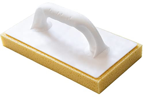 Kronen Hansa Reibfix Tile Washboard with Hydro Sponge Pad for Washing Tiles (Tile Sponge, Cleaning Board, Gridded, Closed Handle, 140 x 280 mm, Thickness 30 mm)