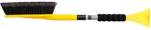 TrendLine Eiskratzer Eisschaber Scheibenkratzer Schneebürste Teleskopstiel stufenlos 71-82 cm Softgriff Auto 2 in 1