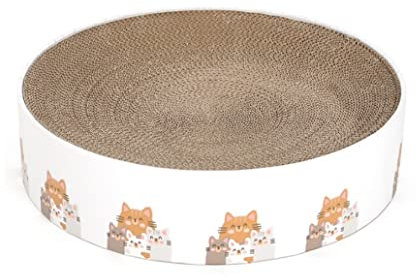 Katzenkratzbrett Kratzbrett Kratzpappe Runde Gewellte Katzenstreumühle Schützt Sofa Katzenspielzeug Katzenkratzbrett Katzenkratzbecken Für Das Katzentraining Im Innenbereich Katzen Kratzmatte Kratzbre