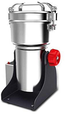 Grain Mills, Electric Grain Grinder 800G Food Grade Stainless Steel Mill Powder Machine 1400W 70-300 Mesh For Kitchen Spice Pepper Coffee