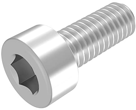 SECCARO Zylinderschraube M8 x 20 mm, Edelstahl V2A VA A2, DIN 912 / ISO 4762, Innensechskant, Vollgewinde, 20 Stück