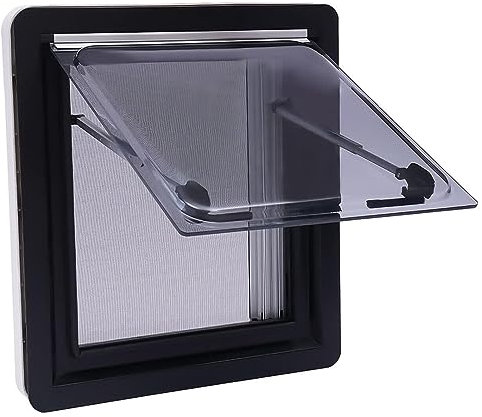 Doppelschichtiges Acrylglas-Wohnmobil-Fenster – ideal als Wohnmobil-Fensterersatz, perfekt für Wohnwagen-Umbau | Scharnier-Seitenfenster für Wohnwagen-Wandtür