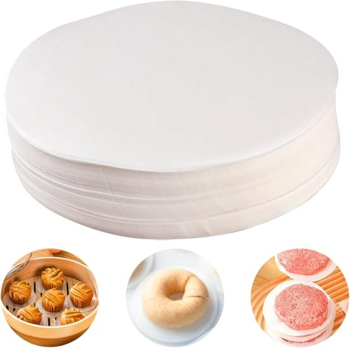 Burgerpapier, 500 Blätter, 9x9 cm Antihaft Silikonbeschichtet, Weiß
