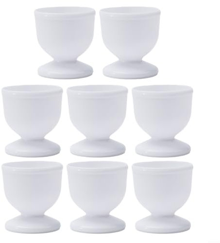 Easy to Use Egg Cups with Egg Spoons Serve and Enjoy Delicious Boiled Eggs (8pcs)