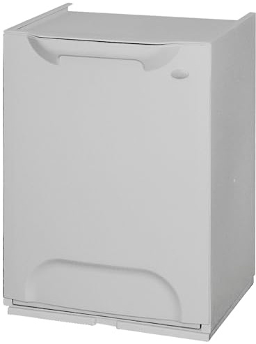 WELL HOME MOBILIARIO & DECORACIÓN Papelera reciclaje en polipropileno color gris, Depósito 20L