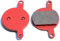 XEBRAD for Magura Julie 2001-2008, 1 Paar rote gesinterte Fahrrad-Scheibenbremsbeläge Mountainbike-Bremseinsätze