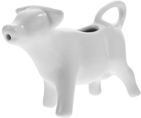 ABOOFAN Pot à Lait Céramique Forme Animal Pichet Polyvalent Pour Sauce Café Et Lait Mousseux Crémier Décoratif Pour Maison Café Et Restaurant