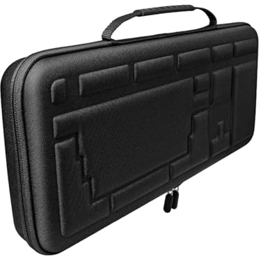 Funda Protectora Dura a Prueba De Golpes Cubierta a Prueba De Polvo Caja De Viaje Aire Libre Bolsa De Almacenamiento Para Teclados Mecánicos De 108 Teclas Ratón Teclados a Prueba De Golpes De