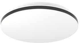 EGLO connect.z Smart Home LED Deckenleuchte Maltignano-Z, ZigBee + Matter | App und Sprachsteuerung Alexa, warmweiß-kaltweiß, RGB, dimmbare Deckenlampe, schwarz-weiß, Ø 33 cm