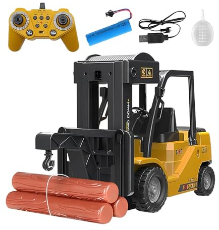 Coche De Juguete Con Control Remoto, Diseño Realista, 25,5x10x16 Cm, Montacargas De Juguete De Canal, Juguetes Para Vehículos De Construcción, Fácil De Operar, Para Uso En Interiores Y Exteriores