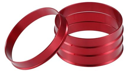 MBPBVRVAF Radnaben Zentrierringe OD 56,1 Mm 60,1 Mm 66,6 Mm 70,1 Mm Bis ID 54,1 Mm 63,4 Mm Rot 4 Stück Autoreifen-Zentriernabe Zentrierringe Radbohrungsmitte Radabstandsscheiben(67.1-54.1mm)