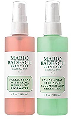 Mario Badescu Facial Spray with Rosewater & Facial Spray with Green Tea Duo