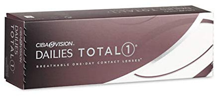 Dailies Total 1 - Lenti a Contatto Giornaliere - 30 pz - 8,50, 14,1, 30, -0.5 D - Silicone Idrogel - Morbide - Sferica