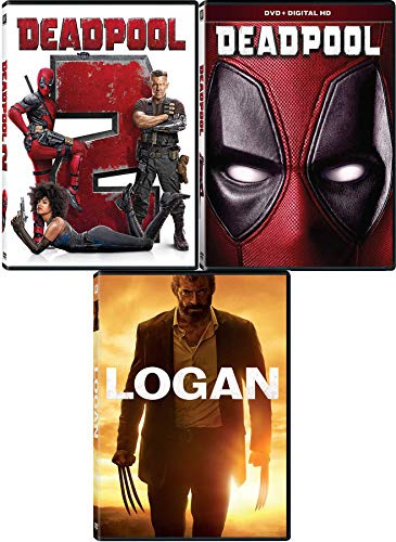 Dead Marvel Logan pool Triple Super Hero Movies Deadpool with Gag Reel (DVD ) Part 2 + Wolverine End The Logan Movie 3
