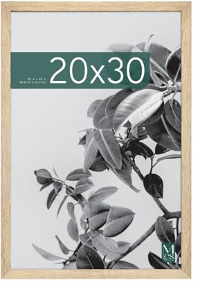 MCS Studio Gallery 20x30 Picture Frame Natural Woodgrain, Photo Frame for Photos, Posters & Art Prints (1-Pack)