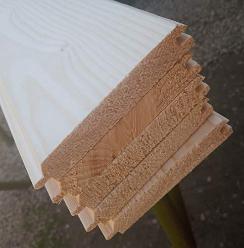 AZZAP Profilbretter Profilholz Fassadenprofil Fasebretter 15x90mm Länge:50cm Holz 50 St.