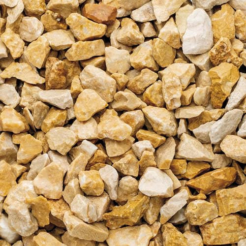 Sassi ciottoli colorati Granulato Giallo Mori 8-16 mm 25kg decorazione giardino pietre colorate Vivaio di Castelletto