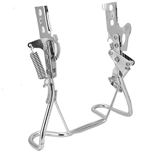 Huairdum Cavalletto a Doppia, Cavalletto per Bicicletta Eettrica Cavalletto a Doppia Gamba Cavalletto Bici Doppia Gamba Professionale in Acciaio Inossidabile per Pneumatici da 35 cm/14 Pollici