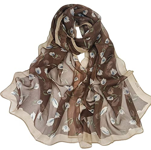 FAIRYGATE Chiffon Scarf for Women UK Scarves Lightweight Hijab Wrap Shawl Spring Large Neckerchief for Wedding Bridal Bridemaids Evening Wear Party Beach Ladies Scarfs 64011