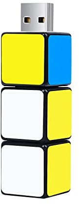 leizhan Clé USB 16 Go, Cle USB Unique, Clé USB en Forme de Magic Cube, Cle USB Personnalisée, Fantaisie Clef USB, Flash Drive Stockage Mémoire Stick, Cadeau Personnalisé Femme Homme