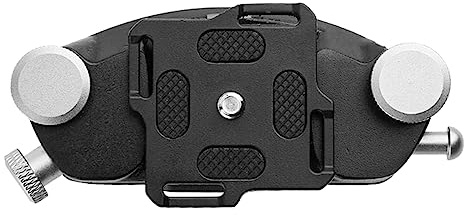 VOANZO Quick Release Camera Belt Clip Waist Buckle Hanger Fast Loading for DSLR Cameras (Silver Grey)