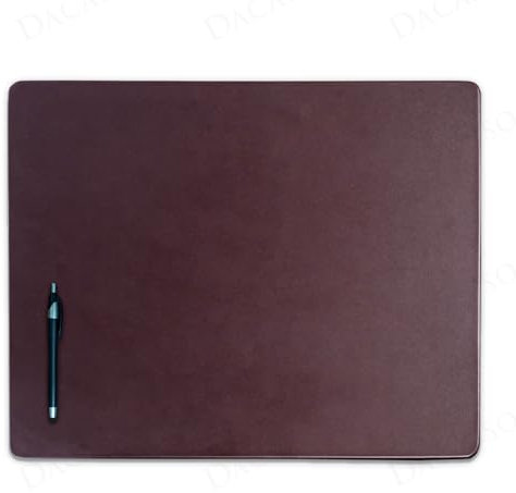 Dacasso Luxus-Konferenzunterlage aus Leder, 50,8 x 40,6 cm, Schokobraun, Leder-Schreibunterlage zum Schreiben, Organisation im Sitzungssaal und Chef-Tischdekoration