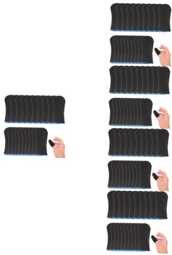 Uonlytech 50 Paar Gaming Finger Sleeve Gaming zubehör Fingerhüllen Berührungsempfindlicher Bildschirm Daumen Ärmel Hühnerartefakt Fingerbett Schutzhülle Stricken