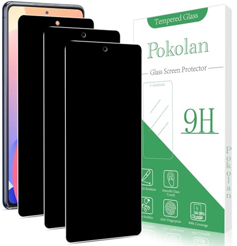 Pokolan 3 Stück Sichtschutz für Samsung Galaxy S20 FE Panzer Schutz Glas