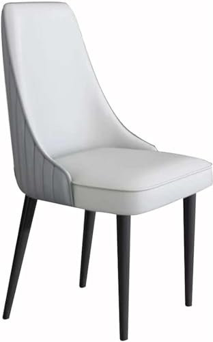TS TAC-SKY 4er Set, Gepolsterter Lederstuhl Mid-Century Modern, Küchenstuhl Mit Metallbeinen Fürs Zimmer, Wohnzimmer, Wartezimmer, Bauernhaus-Esszimmerstühle(N,Set of 6)