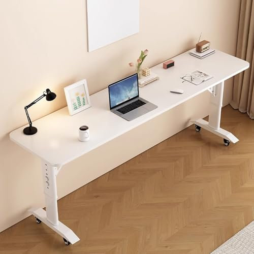 DSEWTEZXI Mobiler Schlafzimmer betttisch auf Rollen, Laptop Schreibtisch über Bett, Schreibtisch überbetttisch höhenverstellbar, Bettbeistelltisch for Das Heimbür, Krankenhaus Rollender Bett Tisch.