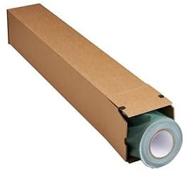 20x Versandhülse LongBox Posterkarton eckig 890 x 150 x 150 mm A0 Selbstklebestreifen Braun