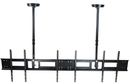 UIHMSWYAL HX60-2A Lift 26-46 Zoll Doppel-TV-Deckenhalterung, LCD-LED-TV-Dachmontagehalterung, maximale Tragfähigkeit 60 kg