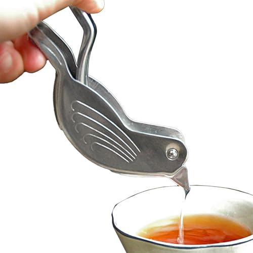 Bird Zitronenpresse - Edelstahl Manuelle Saftpresse | Vogelform Limettenextruder, Tragbare Zitruspresse für Zuhause Küche, Manuelle Zitronenpresse für Cocktails Backen Getränke Fruchtpresse