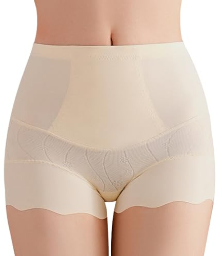 AOWVUTS Faja Reductora Mujer Braga Faja Reductora Adelgazante Braguita Reductora Abdomen Sin Costuras Cintura Media Pantalones Cortos Moldeadoras Shorts Panty Invisible Shapewear Body Shaper