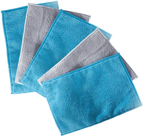 PACKOVE 5pezzi Panni in Fibra Bambù Per Pulizia Della Cucina Asciugamani Pervastoviglie Capacità Assorbimento e Decontaminazione Ecologica Adatti Per Finestre Porte Mobili e Banconi