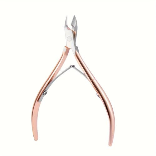 Rostfritt stål nagelbandsklippare nagelbandsklippare pedikyr nagelbandsklippare nagel manikyr sax, Rose Golden, BH01