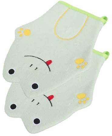 Veemoon 2 pièces de Bain Cartoon pour Garçon Fille de Exfoliants Doux et Pratiques Accessoire de Bain pour et Filles pour Voyage Maison